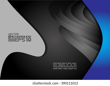 blue Flyer or Cover Design - Business Vector
