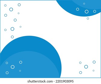 Blue Flyer Design and Blue Abstract Background