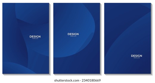 blue flyer poster cover business template