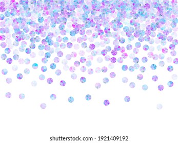 Composición vectorial de la película azul. La especialidad de la isla es la decoración festiva. Patrón de brillo de los confeti de Navidad.