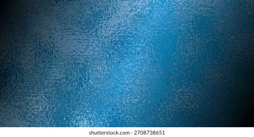 Blaue Folie Textur Hintergrund mit Glaseffekt oder blaues Glas Textur. Die Textur wirkt leicht rau und diffundiert Licht, wodurch ein weicher, unscharfer Effekt über die Oberfläche entsteht