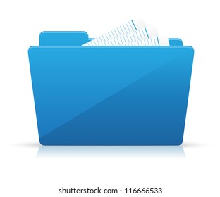 Blue Folder Icon