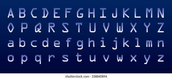 Cartoon Handwritten Font Uppercase Lowercase Letters Stock Vector ...