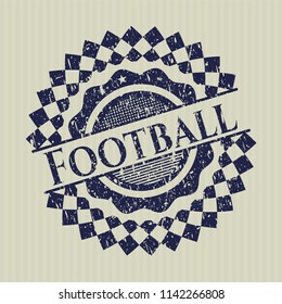 Blue Football distress rubber texture