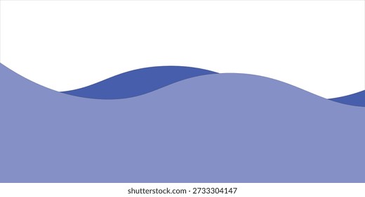 Separador de pie de página azul, Ilustración vectorial de forma de divisor moderno