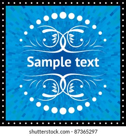 Blue frame