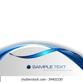 Blue frame abstract background - vector illustration