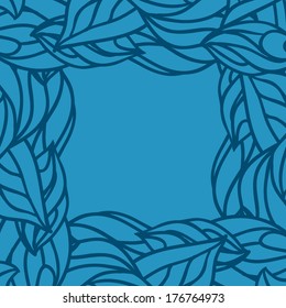 Blue frame background