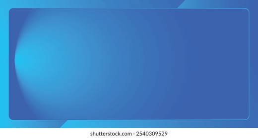 Fondo de marco azul. Fondo de gradiente colorido.  Fondo abstracto azul moderno de la caja del rectángulo para el diseño, Anuncio, Ilustración vectorial Abstractas