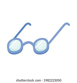 blue frame eyeglasses optical accessory