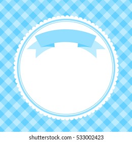 blue frame for invitation card
