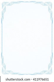 Blue frame with protective grid