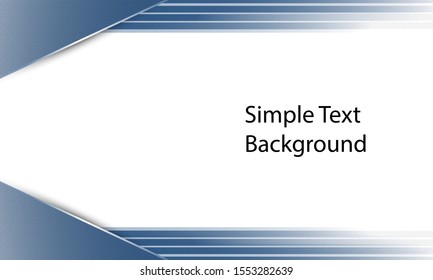 Blue frame simple text white background