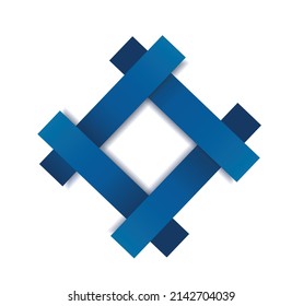 blue frame template vector illustration EPS10	

