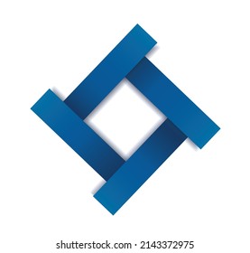 blaue Rahmenvorlage, Vektorgrafik EPS10	
