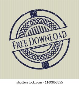 Blue Free Download distressed rubber seal