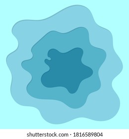 blue free form pattern on illustration vector.