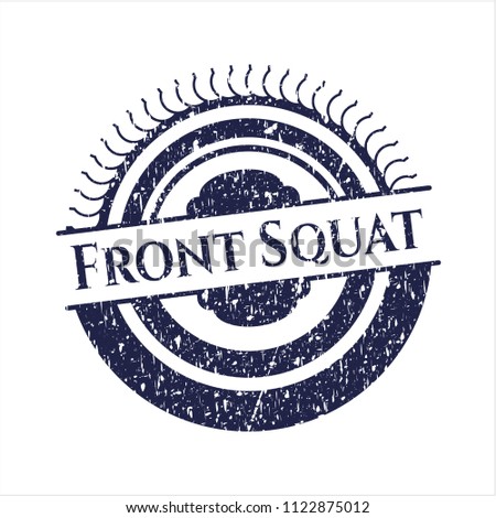 Blue Front Squat distressed rubber seal