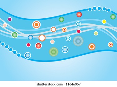 Blue fun background