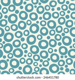 Blue funky bubble background. Vector graphic template.