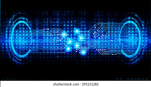 blue future technology, security concept background. vector. dark blue Light Technology background for computer graphic website internet business. circuit. star. Spark. pixel. infographics. dot. cyber