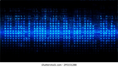 blue future technology, security concept background. vector. dark blue Light Technology background for computer graphic website internet business. circuit. star. Spark. pixel. infographics. dot. cyber