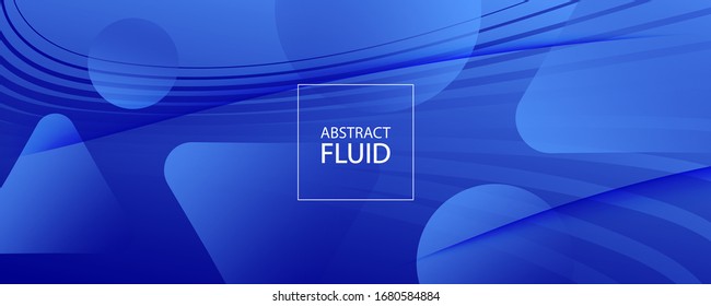 Blue Futuristic Abstract. Creative Concept. 3d Gradient Landing Page. Wavy Vivid Poster. Minimal Futuristic Abstract. Flow Lines Illustration. 3d Fluid Banner. Blue Futuristic Abstract.