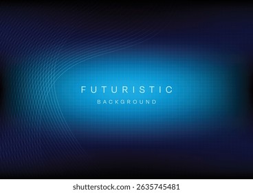 Fondo de tecnología Abstractas futurista azul Ilustración vectorial de concepto de sistema de alta tecnología