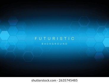 Bleu Futuristic Abstrait technologie arrière-plan High tech concept de système illustration vectorielle