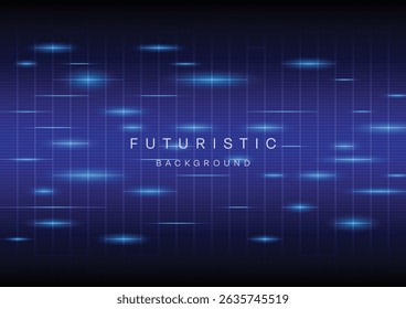 Fundo de tecnologia abstrato azul Futuristic ilustração vetorial de conceito de sistema de alta tecnologia