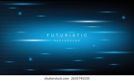 Blue Futuristic Abstract technology background Hi-tech system concept vector illustration
