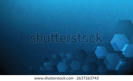 Blue Futuristic Abstract technology background Hi-tech system concept vector illustration