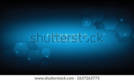 Blue Futuristic Abstract technology background Hi-tech system concept vector illustration