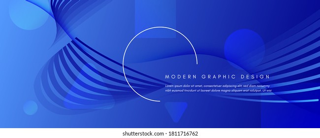Blue Futuristic Abstract. Technologiekontrolle. 3d-dynamischer Hintergrund. Memphis Vivid Texture. Minimal futuristisch abstrakt. Fließlinien-Website. 3D-Fluid-Muster. Blue Futuristic Abstract.