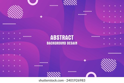 blue futuristic abstract wave background with geometric shape memphis elemnet design