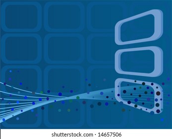 Blue Futuristic Background