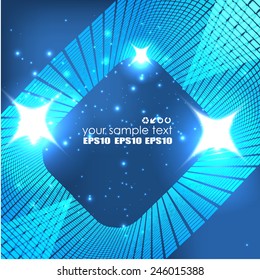 Blue Futuristic Background