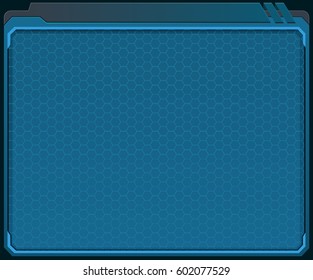 Blue futuristic background. Vector illustration