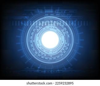 Blue Futuristic Circuit Abstract technology background Hi-tech system concept vector illustration