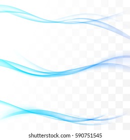 Blue futuristic energy swoosh speed modern wave minimalistic web header of footer templates. Vector illustration