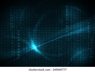 blue futuristic english code abstract vector backgrounds