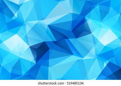 Blue futuristic geometrical abstract background. Triangular backdrop. Bright wallpaper. geometric texture. colorful pattern. creative concept. vector illustration for booklet, cover, magazine, banner