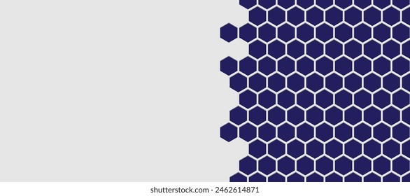 Blauer futuristischer Hexagonmuster abstrakter Hintergrund. EPS10
