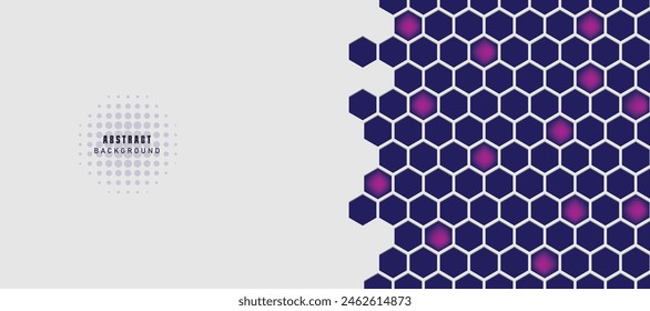 Blue futuristic hexagon pattern abstract background. EPS10