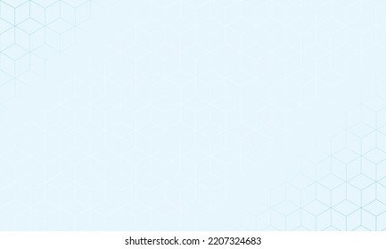 Fondo del patrón hexagonal azul futurista