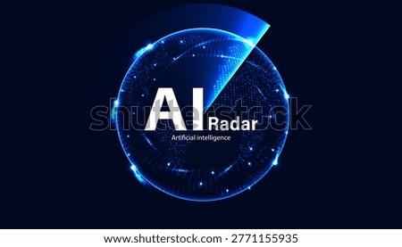 Blue futuristic vector background with an 
