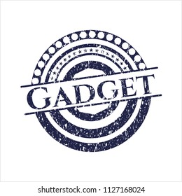 Blue Gadget distressed rubber seal