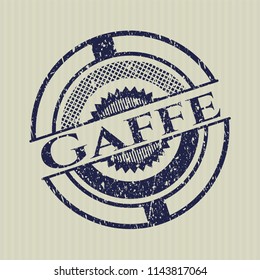 Blue Gaffe distress grunge stamp