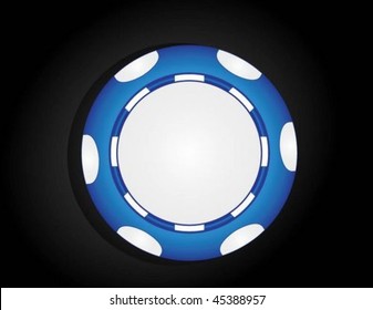Blue gambling Chip