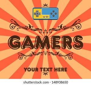 blue game console vintage